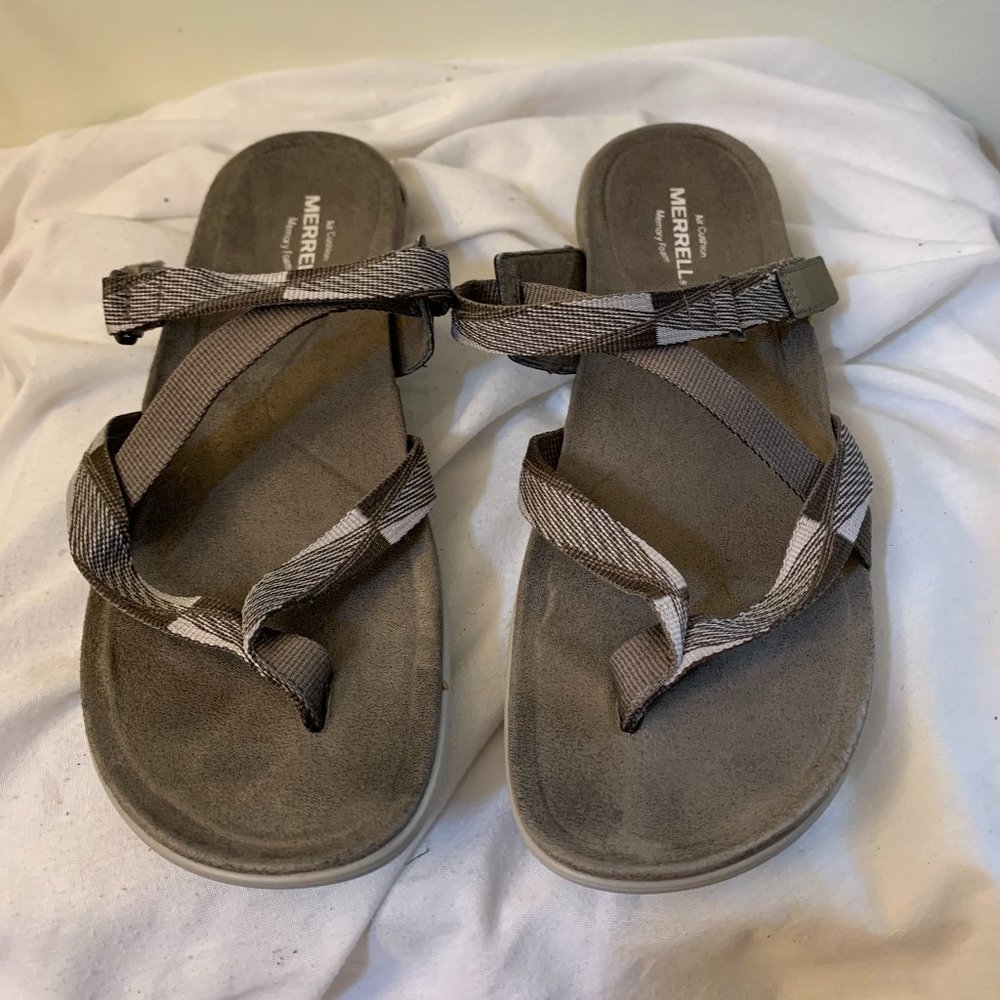 Merrell District Mendi Brindle Thong Sandals 10